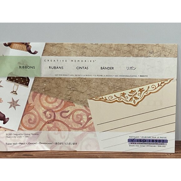 Creative Memories Ribbon Scrapbook Paper Pack & Stickers - Picture 3 of 3